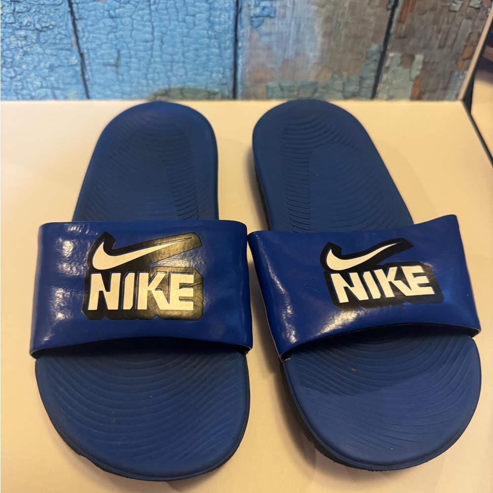 Nike Royal Blue Slide Sandals Size 1 boys